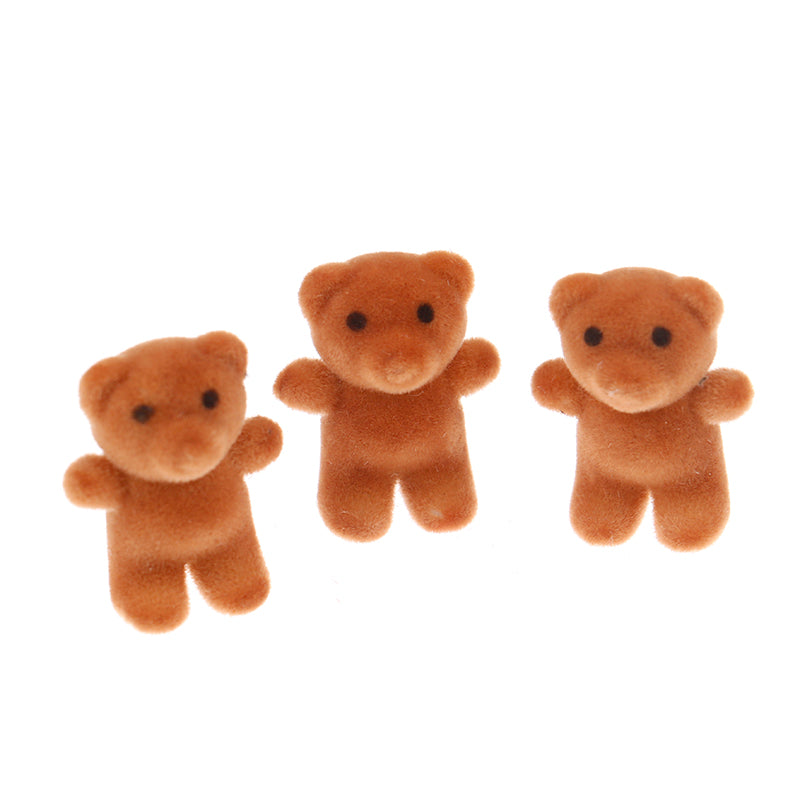 1PCS 1:12 Dollhouse Miniature Mini Bear Model Toys for Doll House Decoration