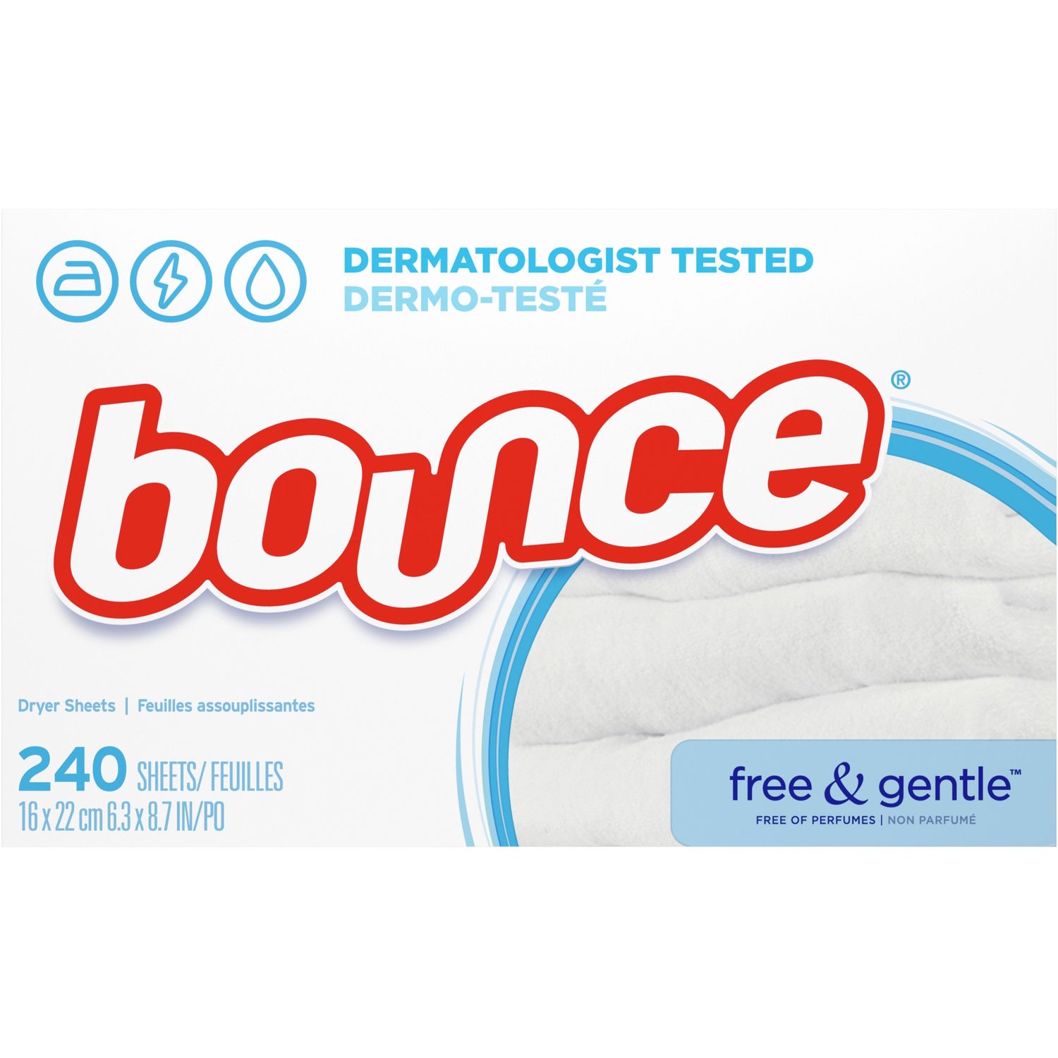 Free and Gentle Dryer Sheets by Procter and Gamble PGC55312