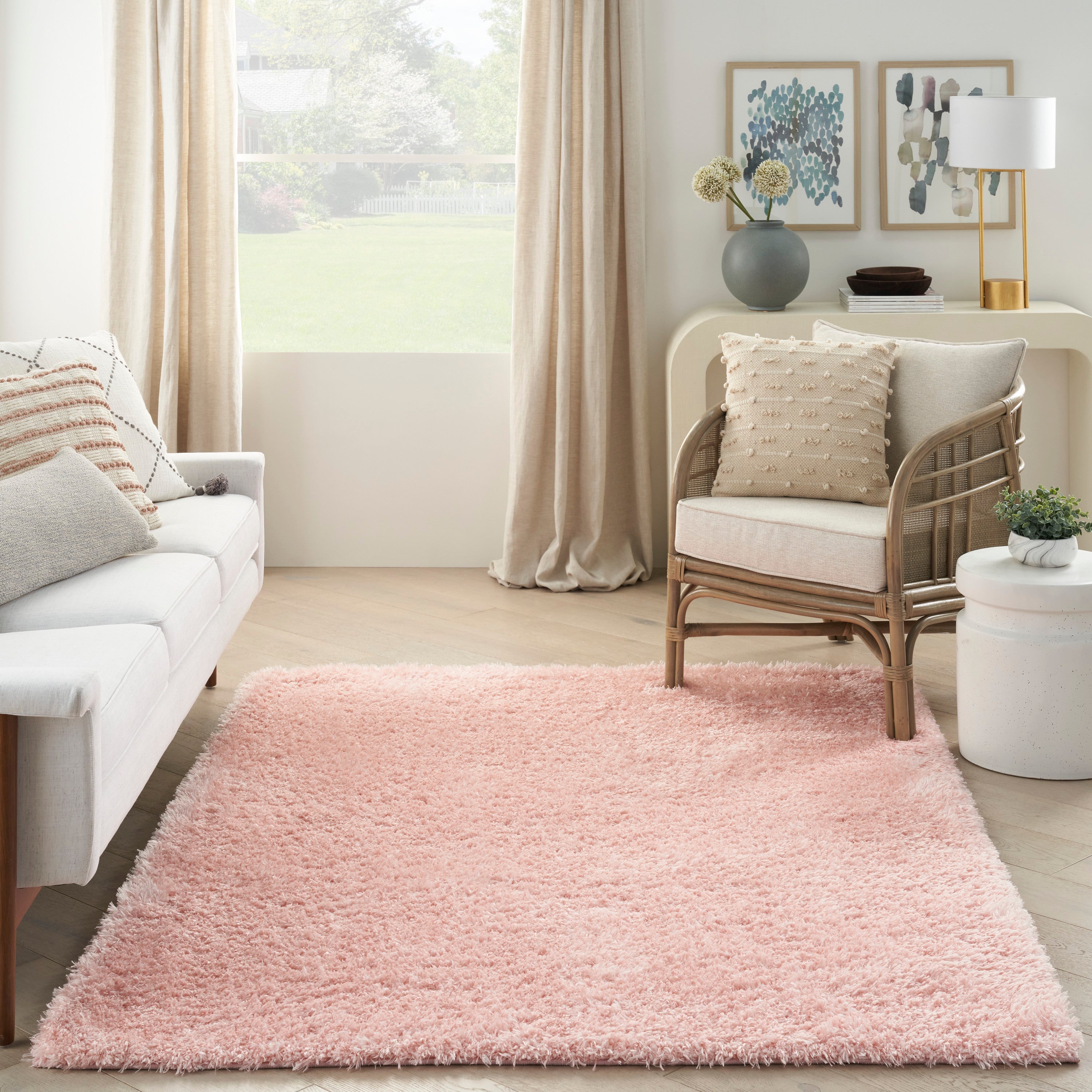 Lush Shag Blush Rug