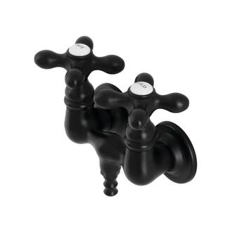 Kingston Brass Vintage 3-38 in. 2-Handle Wall Mount Claw Foot Tub Faucet in Oil Rubbed Bronze HCC1073T5