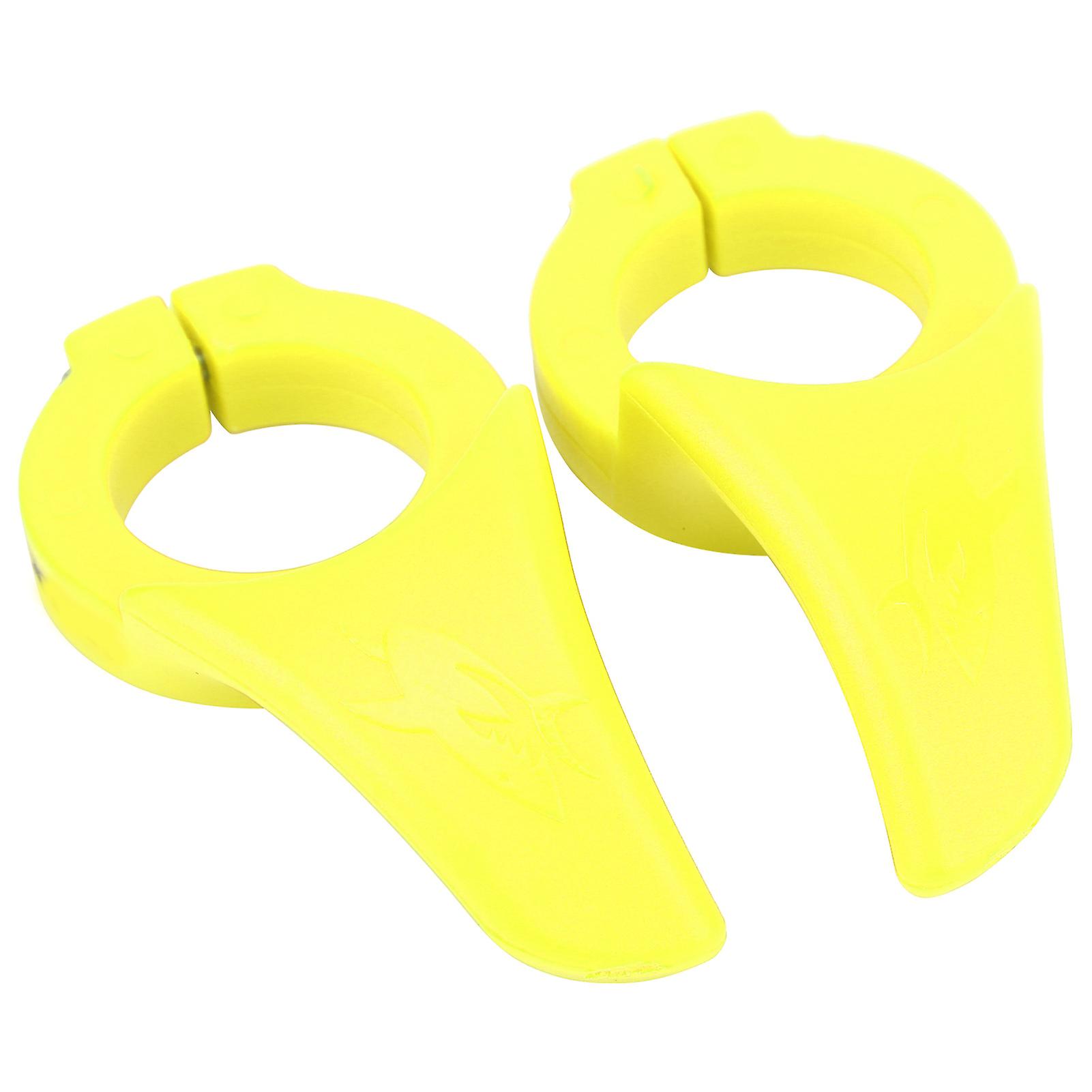 Bike Deputy Handle Bicycle Secondary Rest Handlebar Bicycles Handlebars With Lock Ringyellow