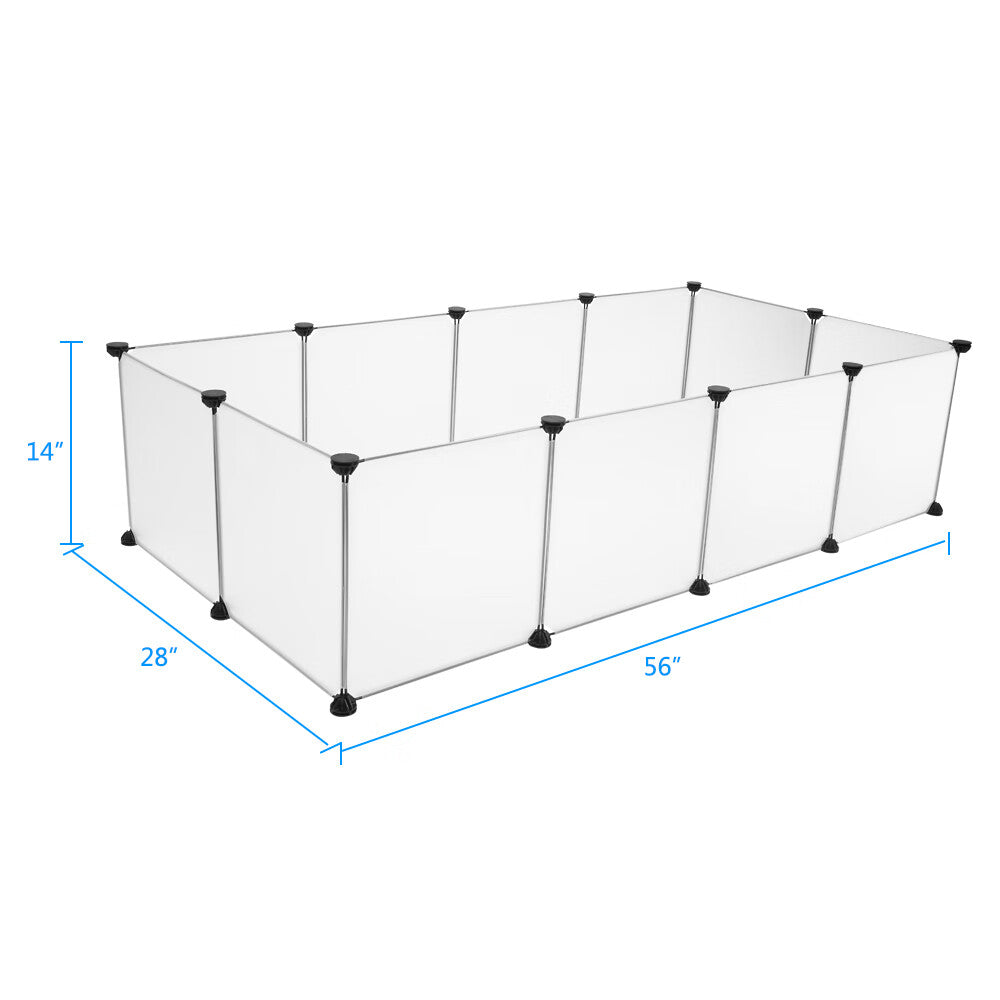 Fchunhe Pet Playpen， Portable Large Plastic Yard Fence， for Small Animals， Puppy， Cats