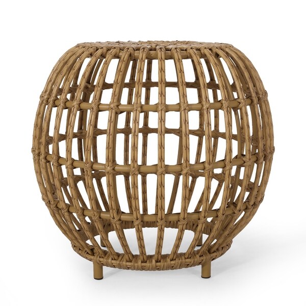 Rattan WOVEN SIDE TABLE