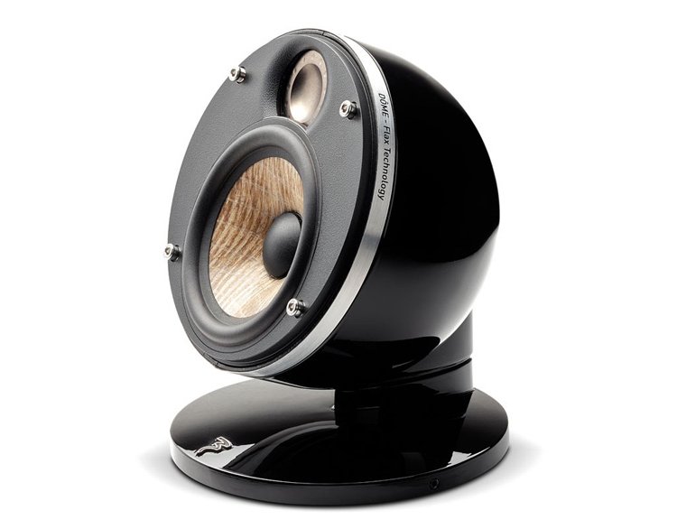 Focal Dome Flax Black Ultra Compact 2-Way Sealed Speaker (Each)