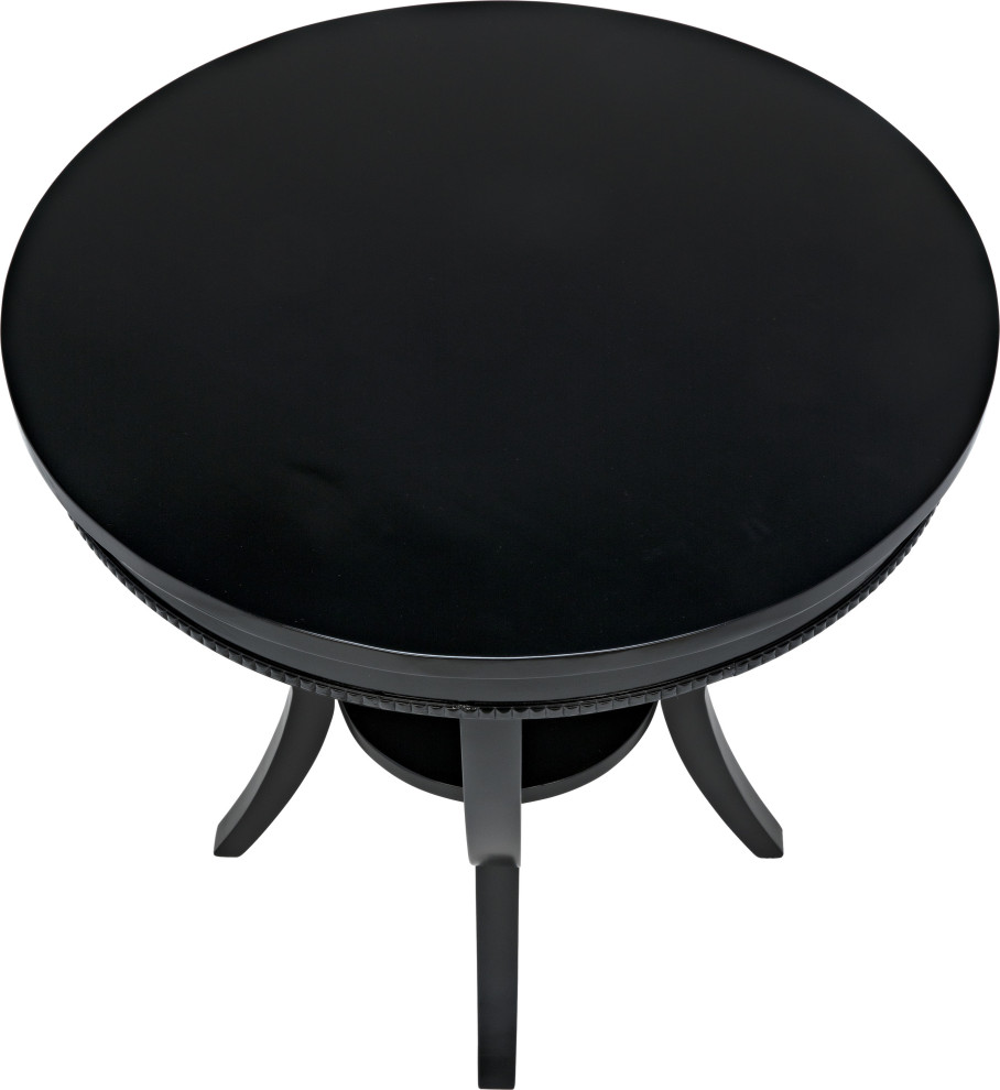 Scheffield Round End Table   Transitional   Side Tables And End Tables   by HedgeApple  Houzz