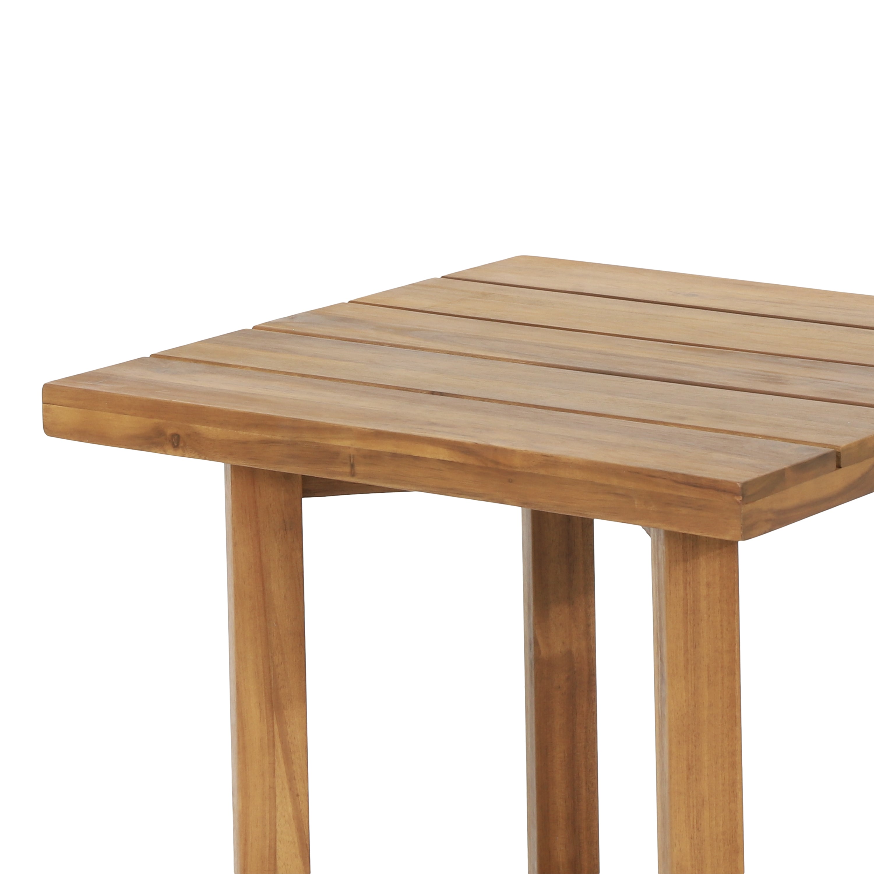 Hobbs Outdoor Acacia Wood Square Side Table, Teak