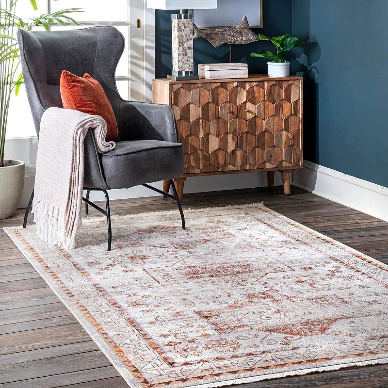 nuLOOM Zahra Faded Native Panels Area Rug