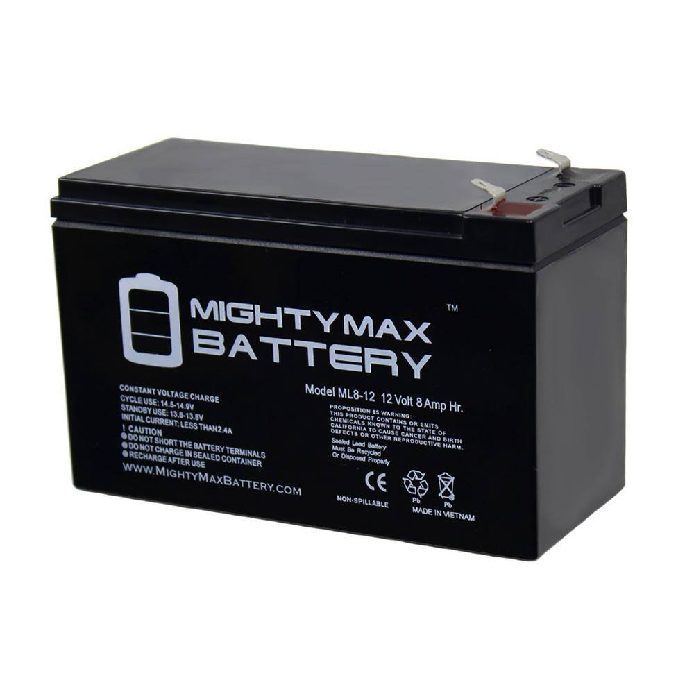 MIGHTY MAX BATTERY 12V 8Ah Razor E300 E 300 13113640 Electric Scooter Battery - 2 Pack MAX3429406