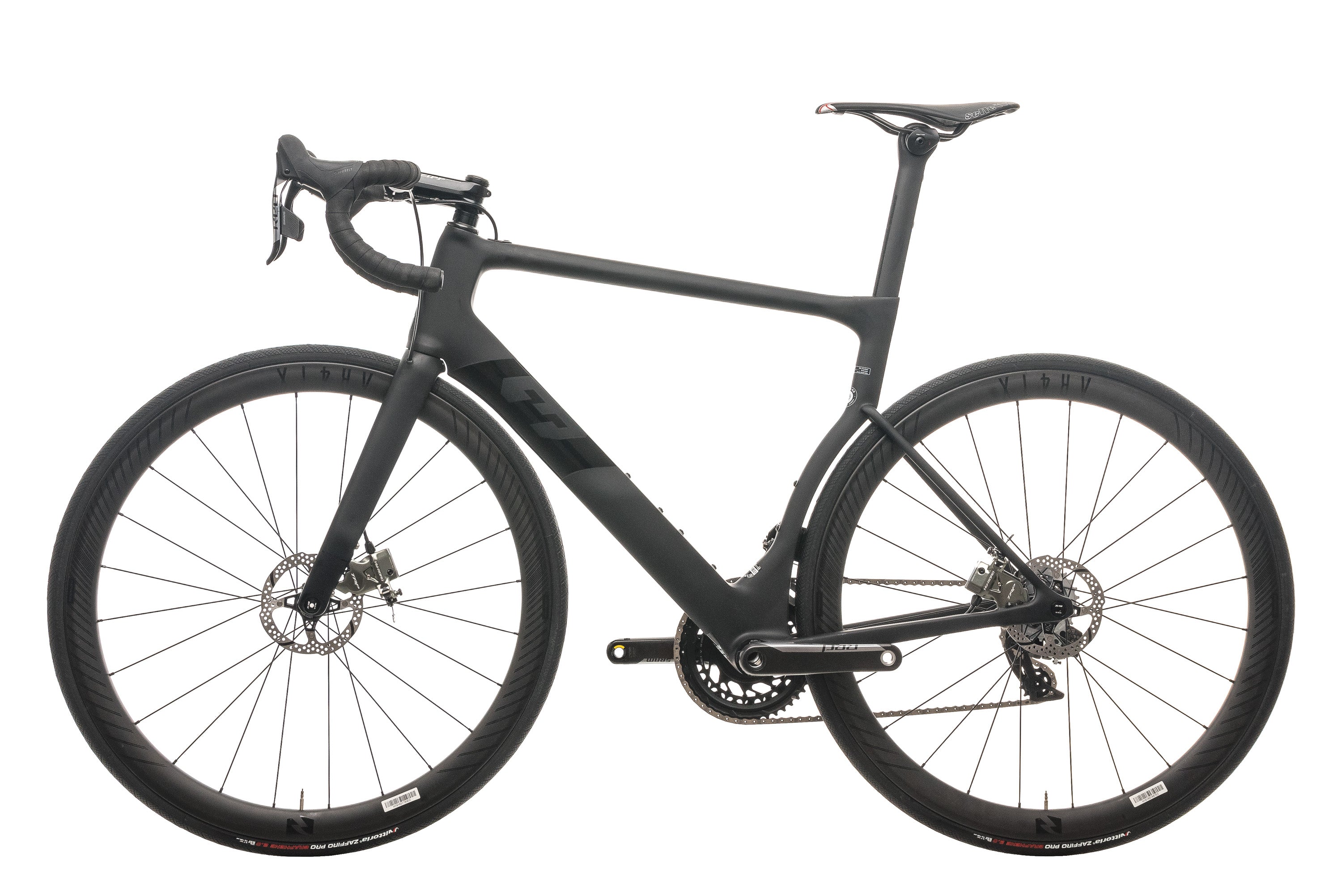 3T Strada Due Team Stealth SRAM Red AXS Road Bike - 2020, Large