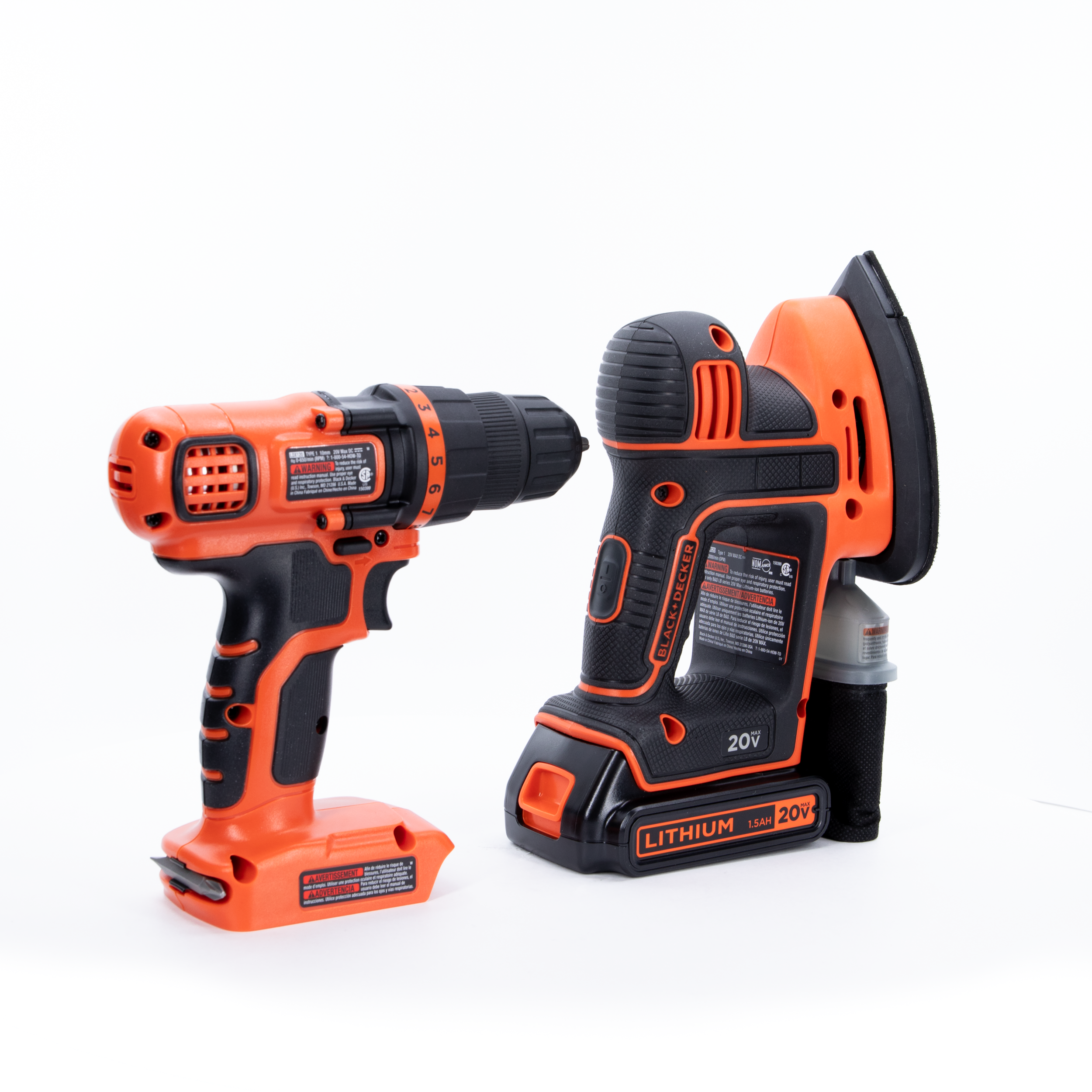 20V MAX* POWERCONNECT™ Cordless Drill/Driver + MOUSE™ Detail Sander Combo Kit