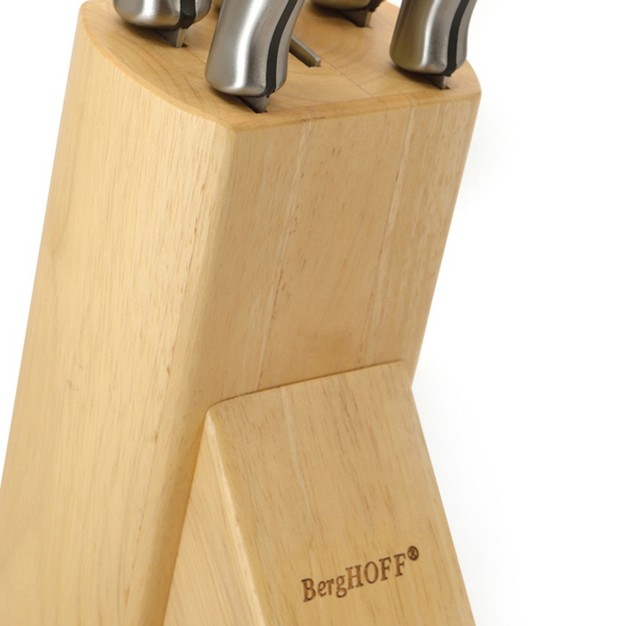 Berghoff Essentials 6pc Stainless Steel Knife Set With Block