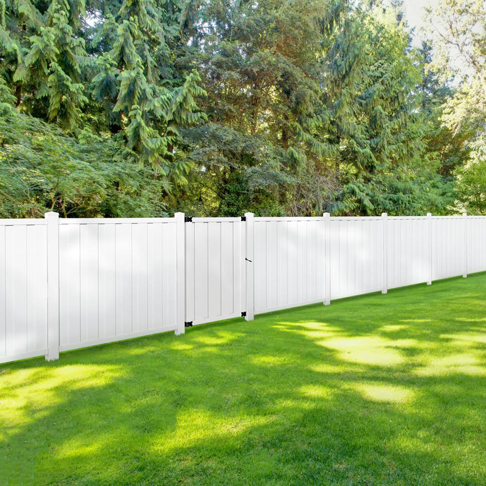 Veranda Bridgeport 6 ft. H x 6 ft. W White Vinyl Privacy Fence Panel 359464