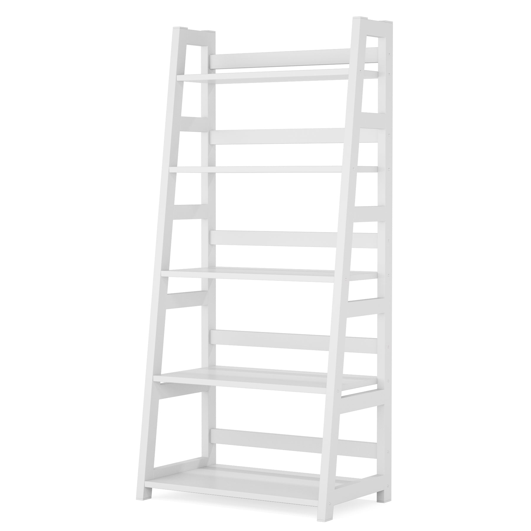 5-Tier Bookshelf, Ladder Bookcase Etagere Storage Shelf