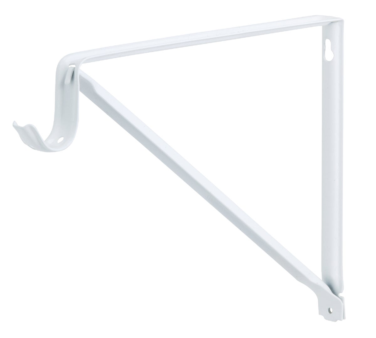 John Sterling Closet-Pro Fixed Shelfamp Rod Bracket White