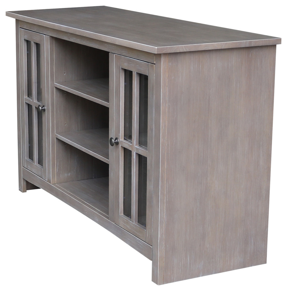 Entertainment / TV Stand   With 2 Doors   48 quot  Farmhouse   Entertainment Centers And Tv Stands   by International Concepts  Houzz