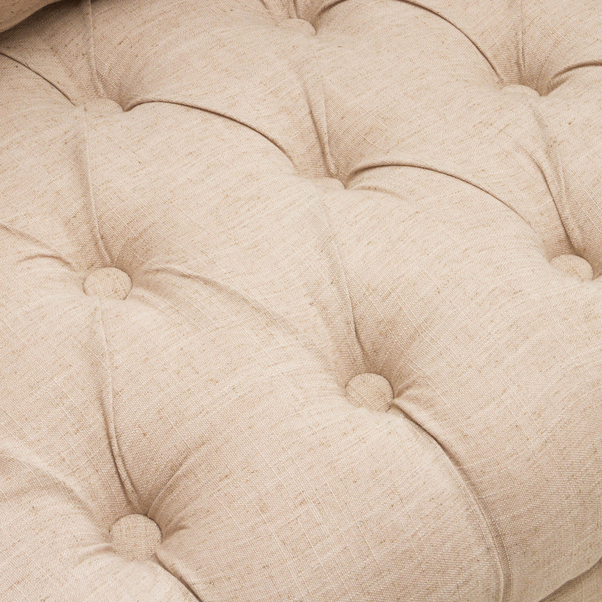 Nelson Button Tufted Fabric Armchair