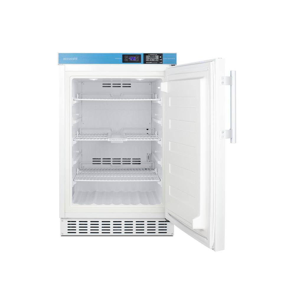 Summit Appliance 2.65 cu. ft. Vaccine Frost-Free Upright Freezer in White ADA Compliant ACF33L