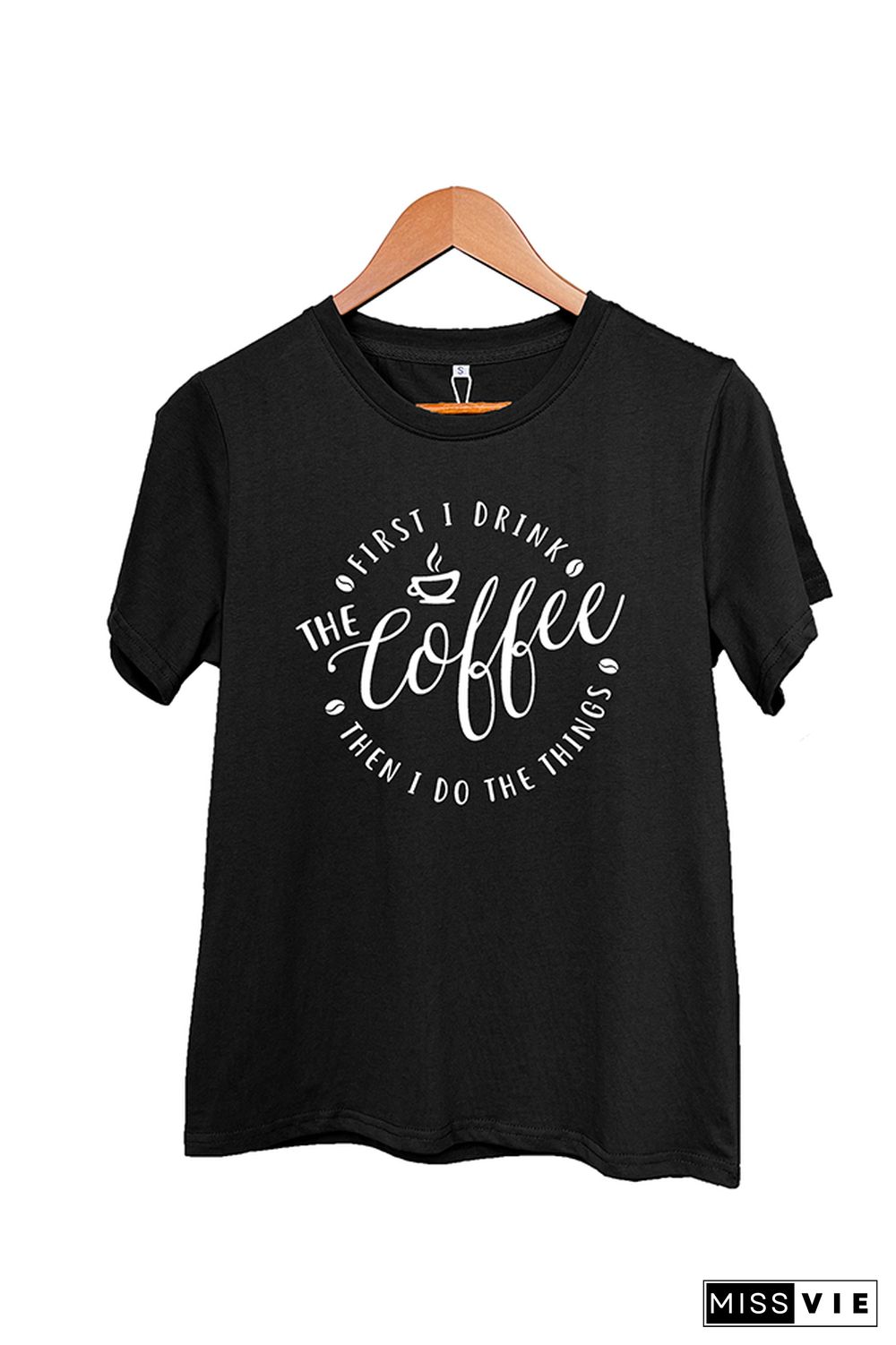 First i drink the coffee Short Sleeve Graphic Tee Wholesale