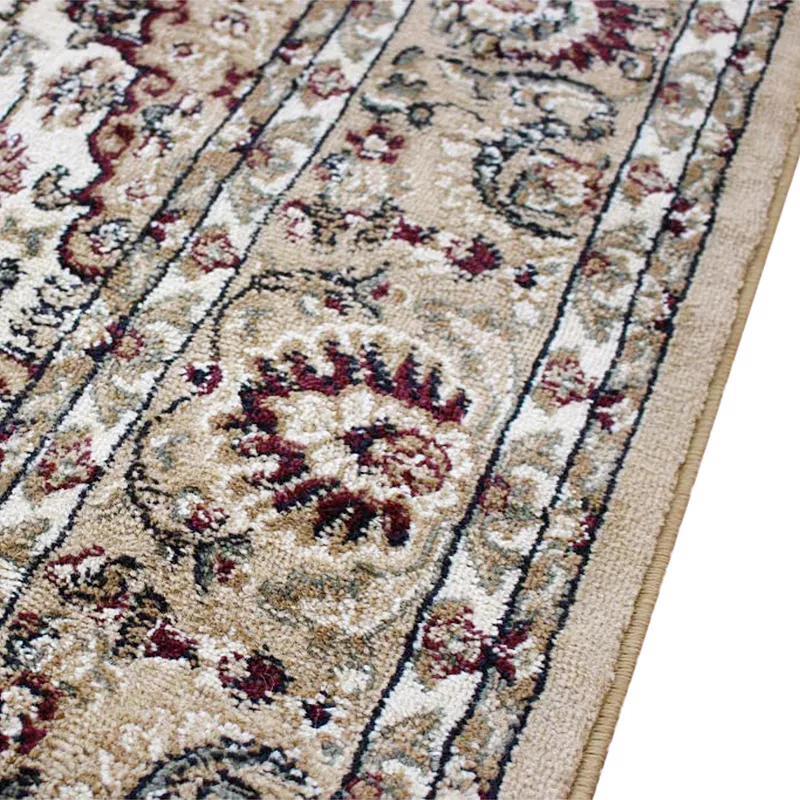 Masada Rugs Masada Rugs Bellagio Collection 5'x5' Traditional Square Area Rug in Ivory - Design B401