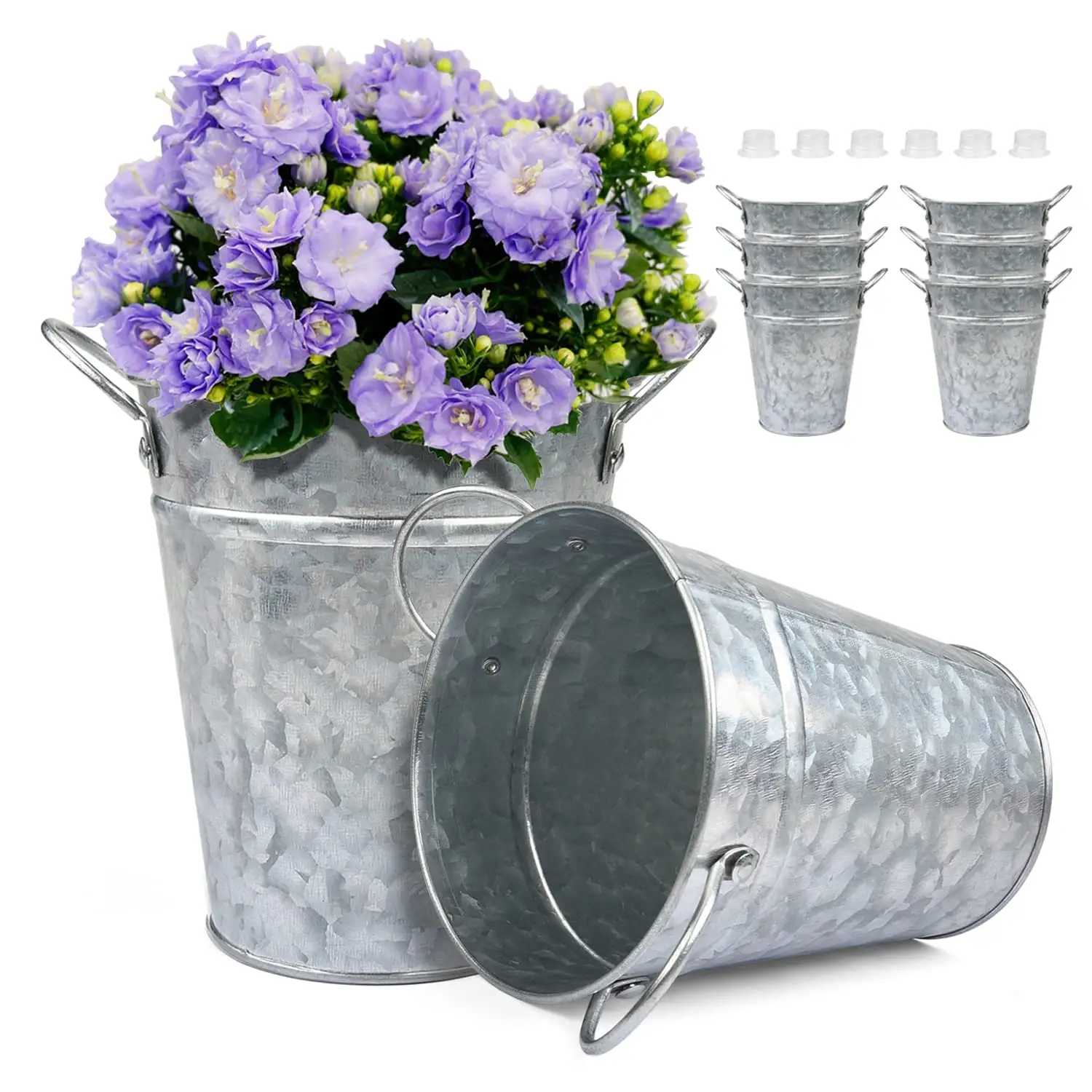 Hot Sale Indoor Outdoor Garden Decorative Metal Flower Planters Home Decoration Pots  Iron With Stand