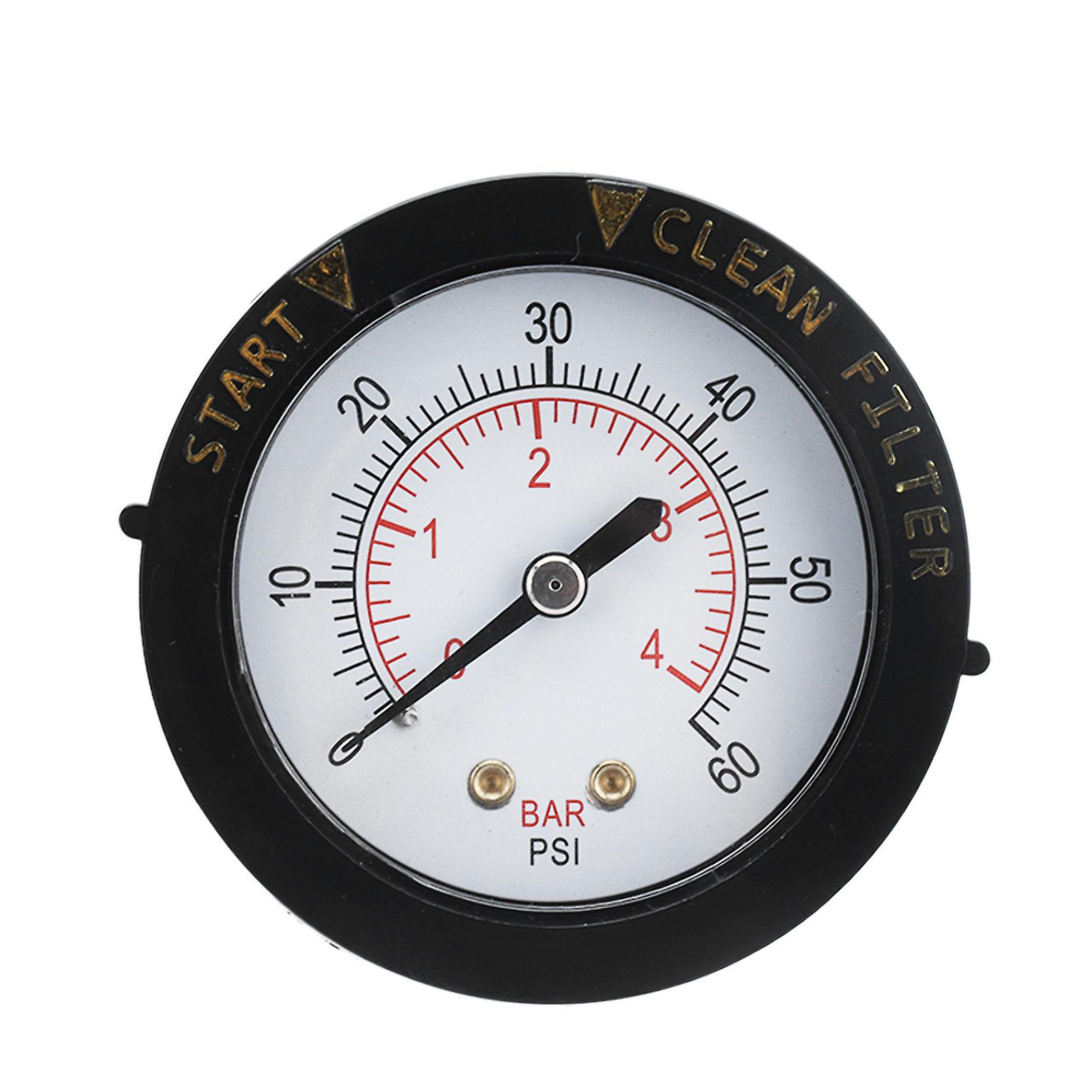 Sand Cylinder Pressure Gauge G1/4 Male Thread Easy Installation Reliable Practical Swimming Pool Accessories