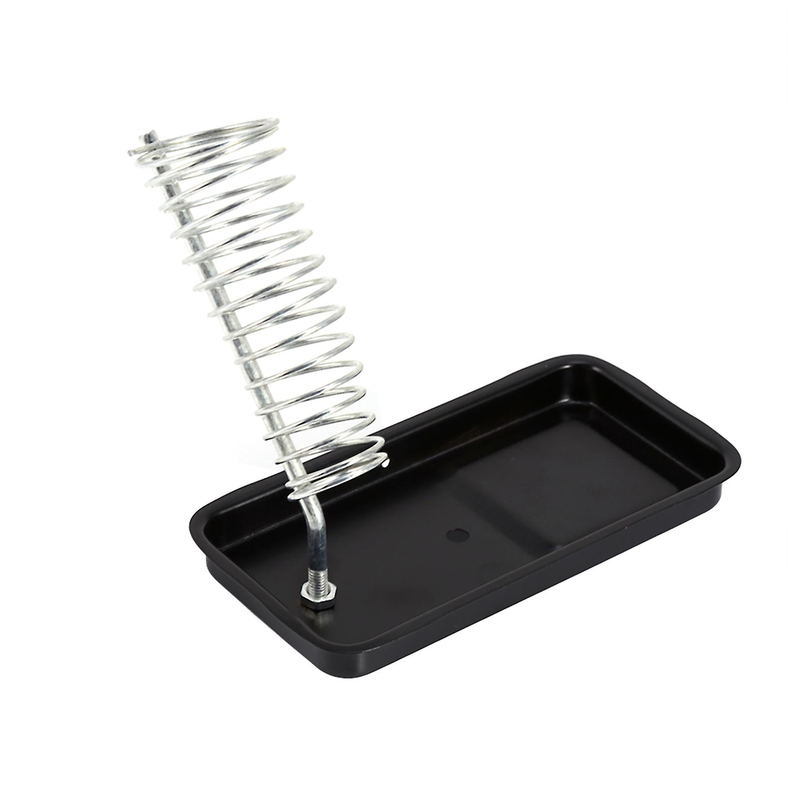 1 Set Solder Iron Stainless Steel Stand Spring Holder Cast Steel Base Metal Base Home Diy Elect