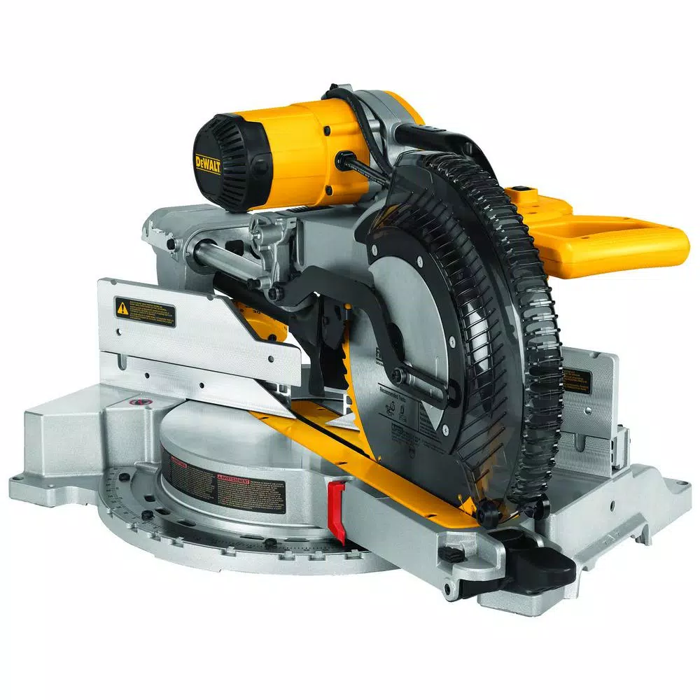 DEWALT 15 Amp Corded 12 in. Double-Bevel Sliding Compound Miter Saw with Bonus 20 Series 12 in. 60T Fine Finish Saw Blade and#8211; XDC Depot