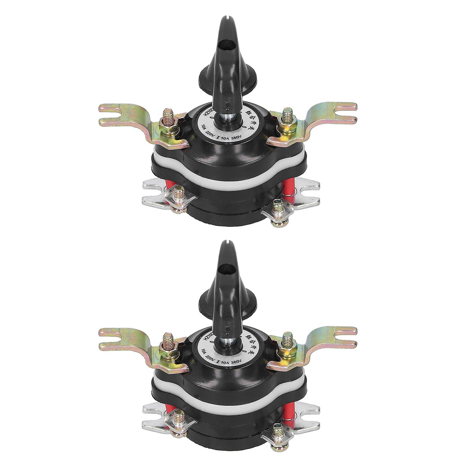 2pcs Universal Changeover Switch Combination Industrial Supplies Hz10d10/2 220380v 10a