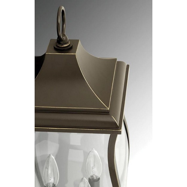 Progress Lighting Township 3 light Post Lantern Oil Rubbed Bronze Etched Glass Shade