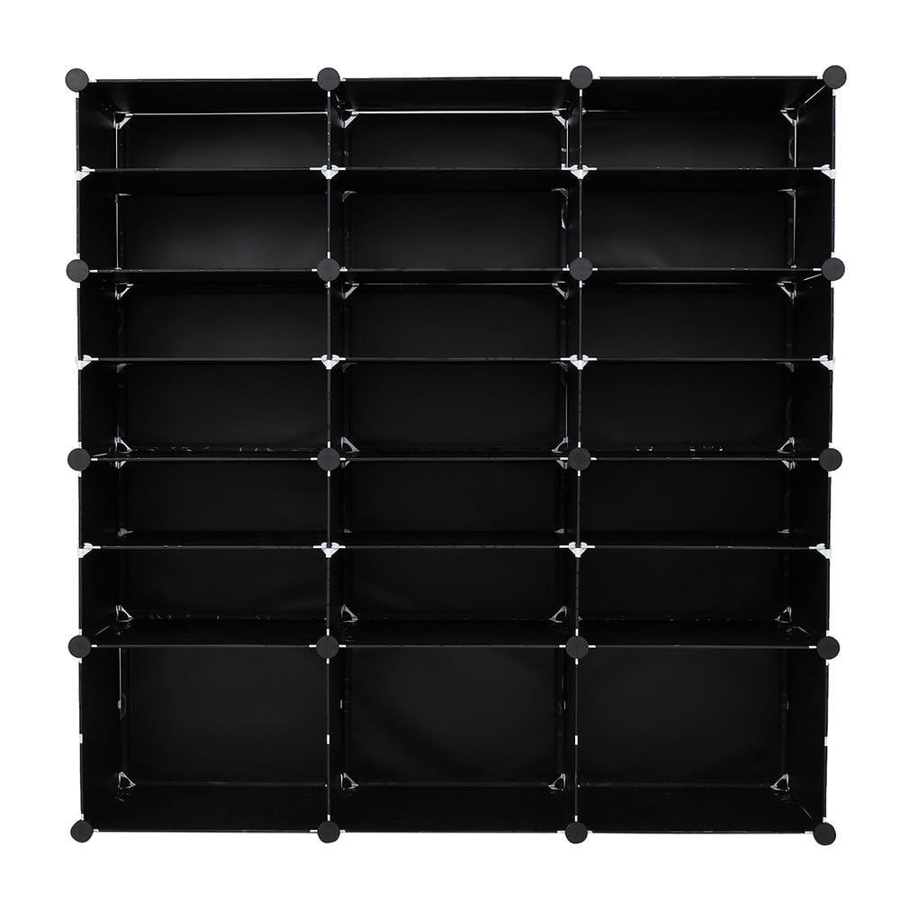 Ktaxon Portable 8 Tier 42-48 Pairs Shoe Rack Shelf Shoe Storage Cabinet Organizer，Black