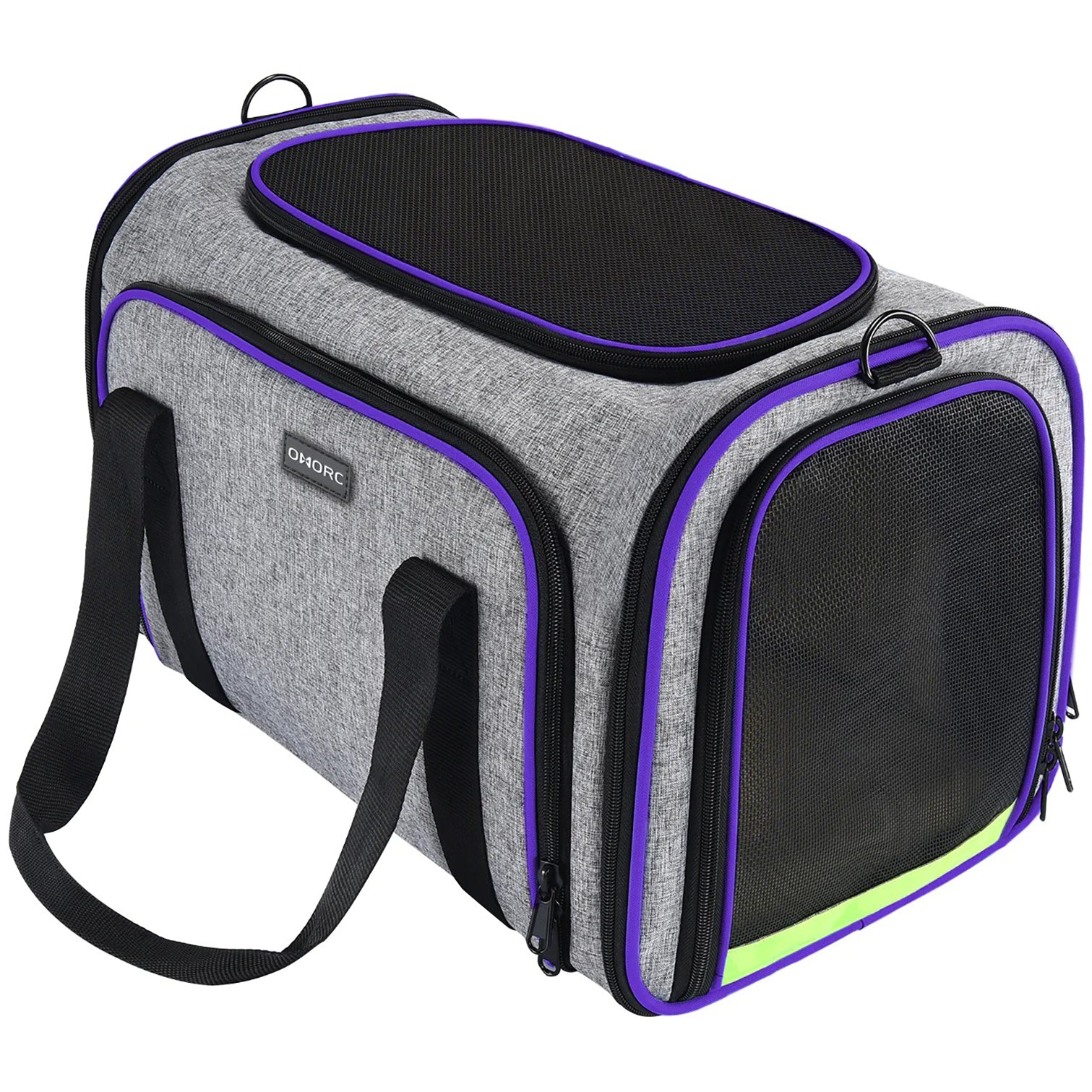 Semiocthome Expandable Foldable Pet Carrier Bag， Airline Approved，Purple