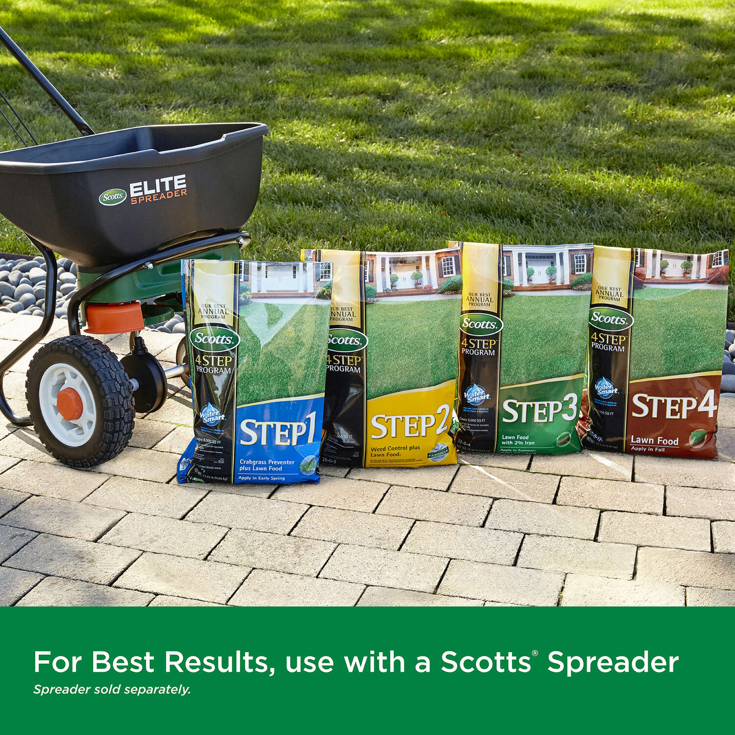 Scotts Step 1 Crabgrass Preventer Annual Program Lawn Fertilizer For Multiple Grass Types 15000 sq f