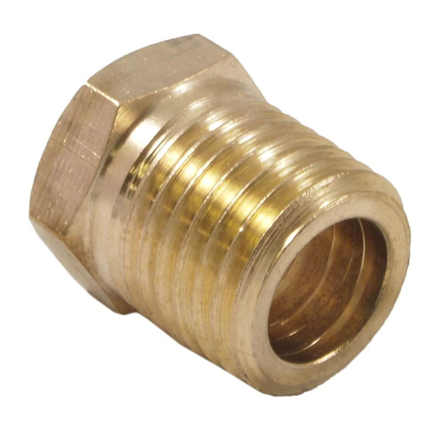 Forney Brass Bushing 1/8 in. Female X 1/4 in. Male 1 pc