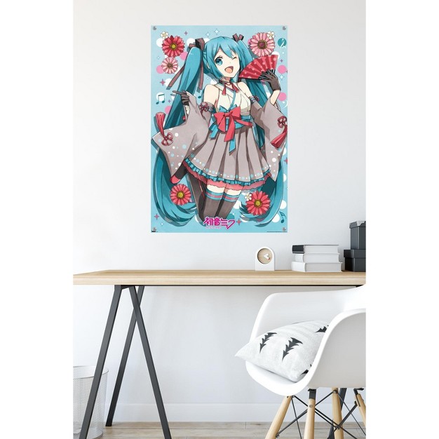 Trends International Hatsune Miku Fan Unframed Wall Poster Prints