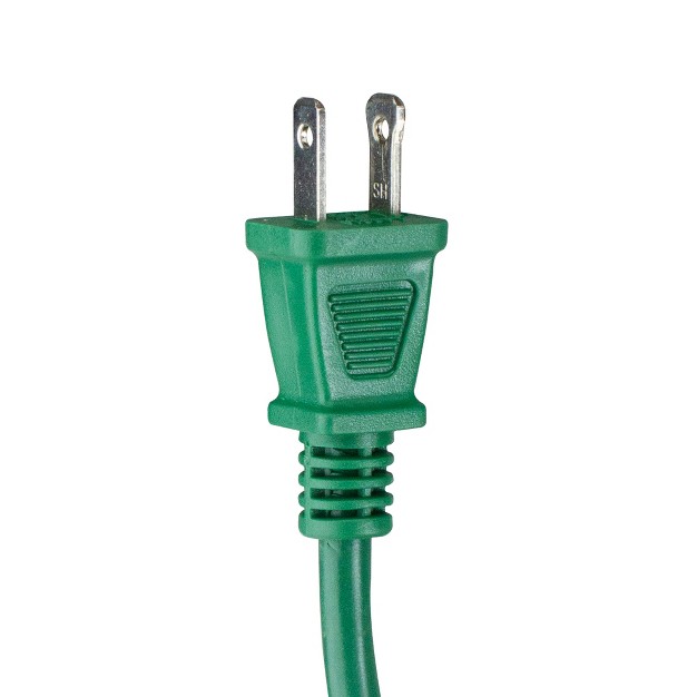 Northlight 40 x27 Green 2 prong Outdoor Extension Power Cord With End Connector