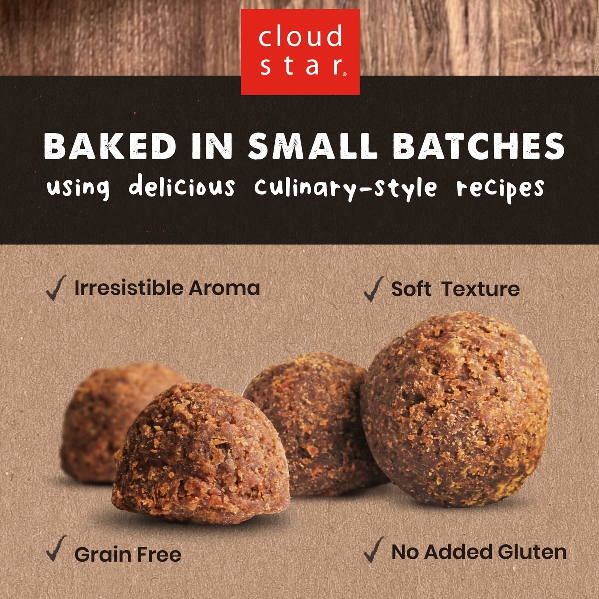 Cloud Star Wag More Bark Less BBQ Chicken Meatballs Recipe Grain-Free Dog Treats