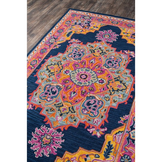 3 x27 x5 x27 Ibiza Naomi Accent Rug Navy Momeni