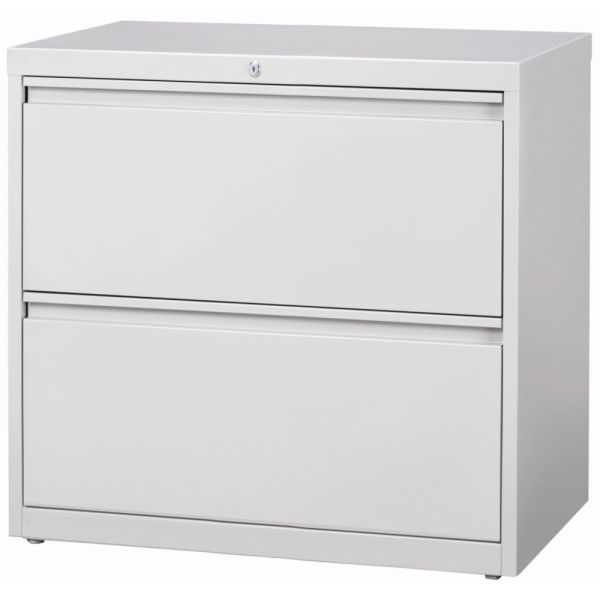 Lorell 2 Drawer Lateral File Cabinet， Letter/Legal/A4， 36