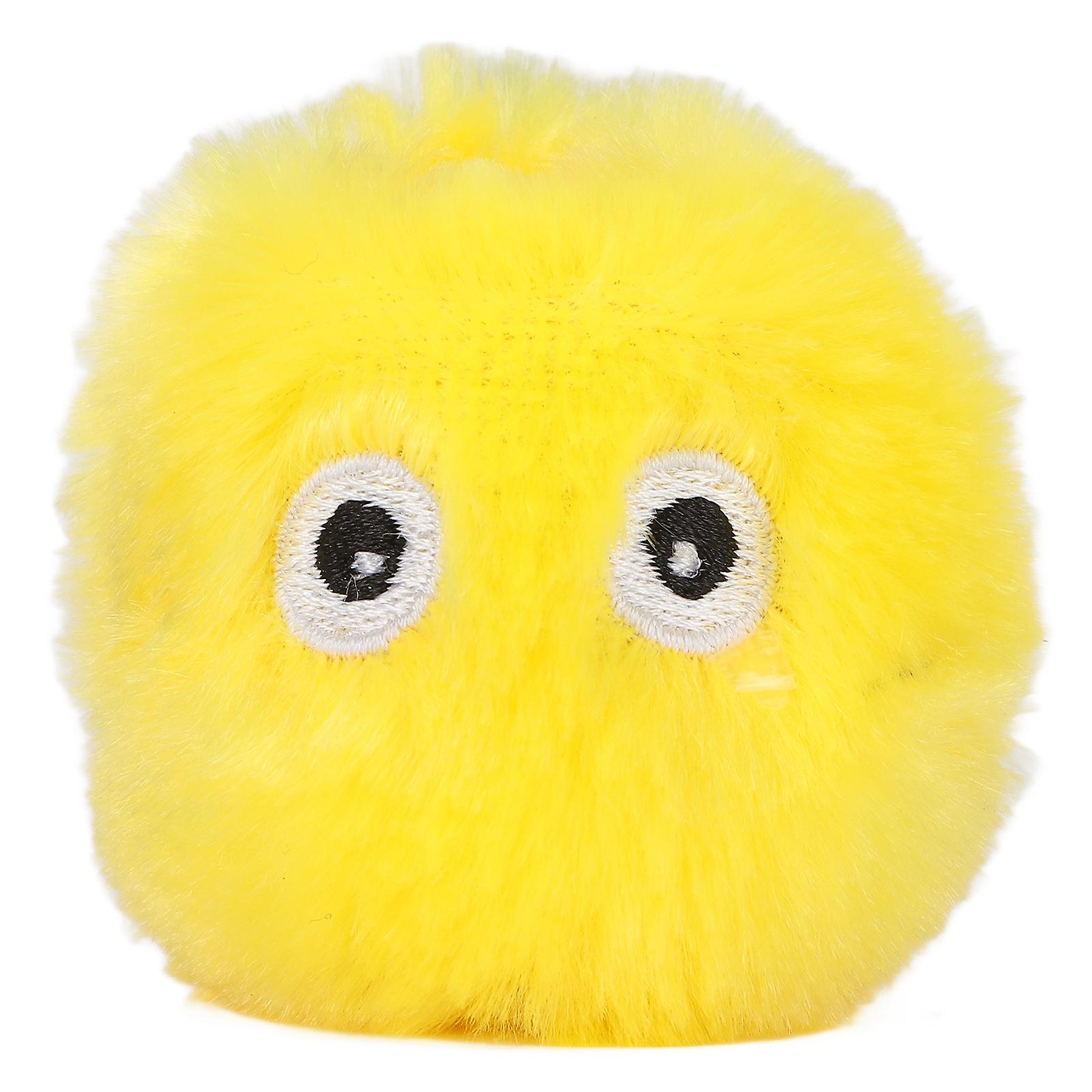 Plush Cat Toy Balls Fluffy Cat Toy With Lifelike Animal Sound And Catnip For Cat Exerciseyellow (crickets Sound)