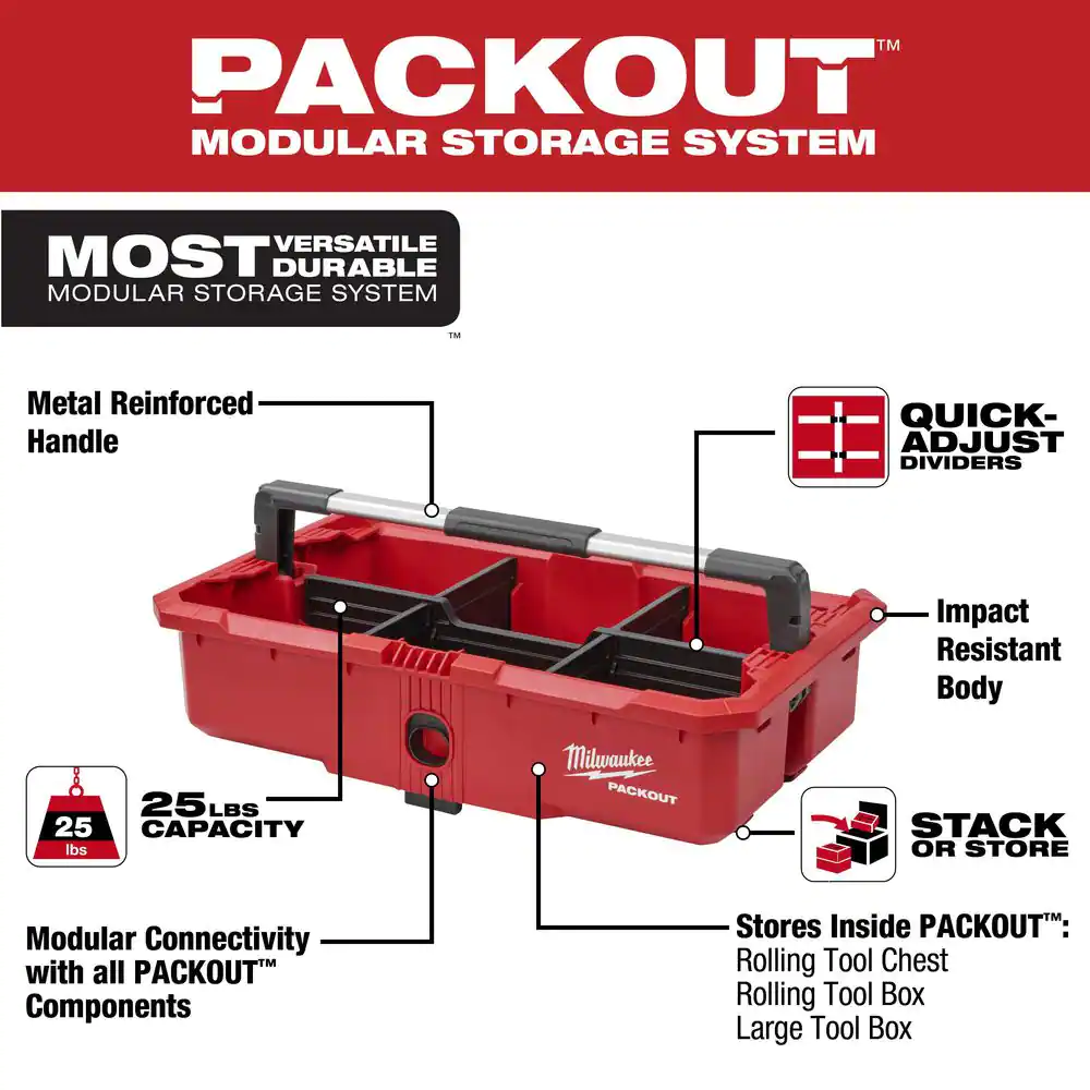 Milwaukee Packout 38 in. Rolling Tool Chest and 19 in. Tool Tray