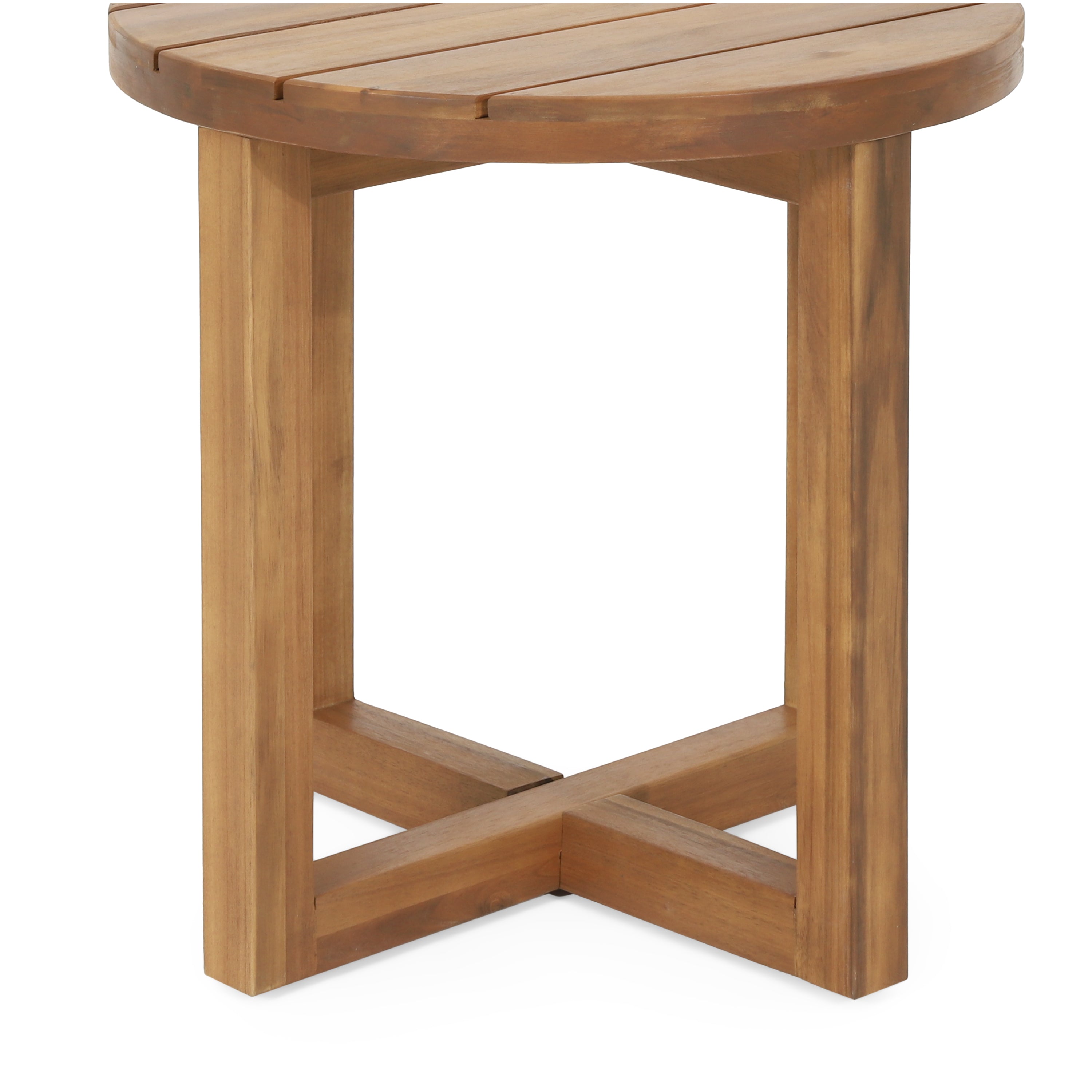 Hobbs Outdoor Acacia Wood Circular Side Table, Teak