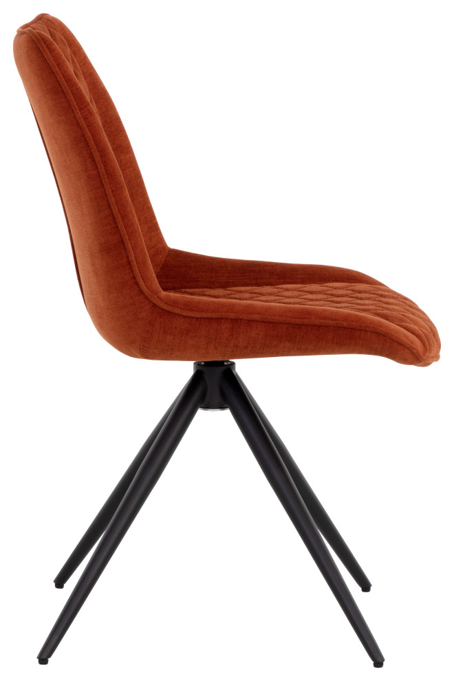 Freya Swivel Dining Chair Danny Rust   Midcentury   Dining Chairs   by Sunpan Modern Home  Houzz