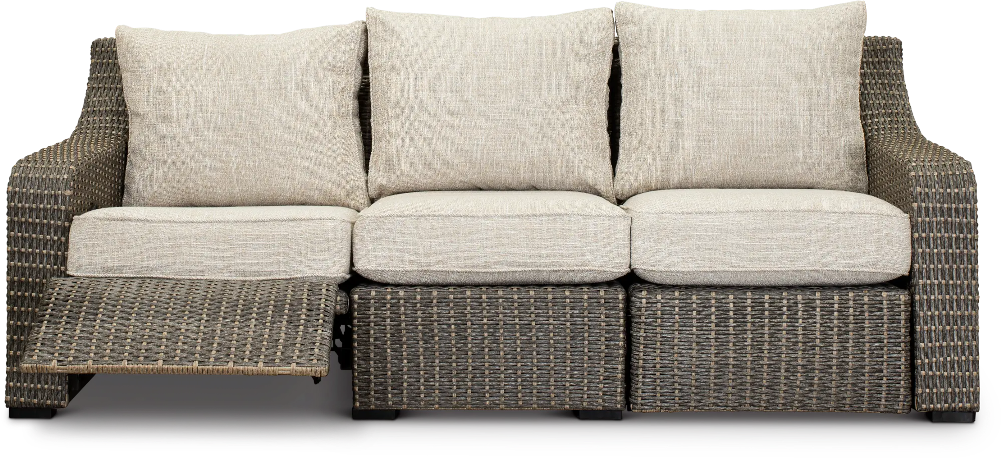 Lemans Woven Patio Sofa with Motion