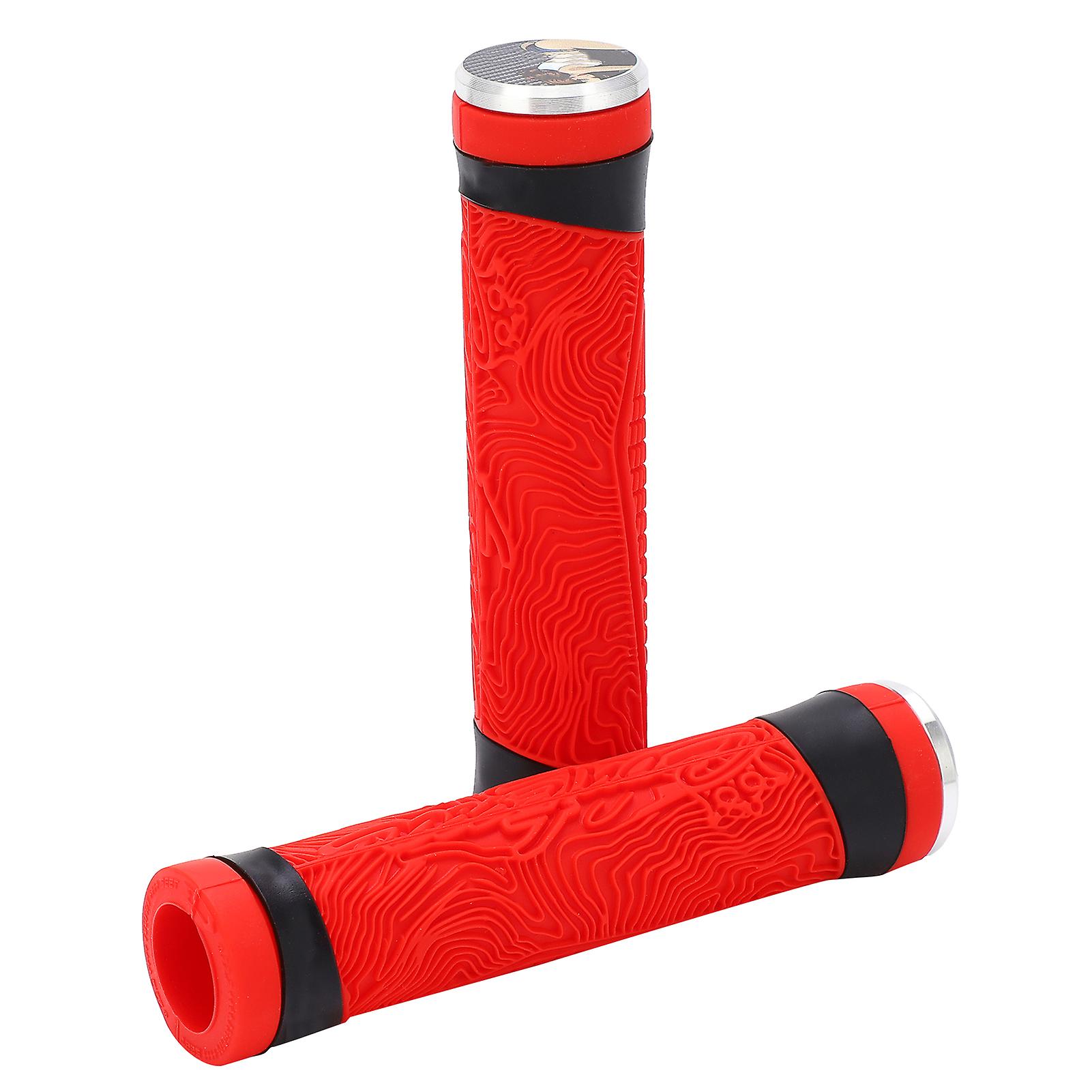 Fmfxtr Mountain Bike Handlebar Cover Gecko Pattern Universal Silicone Handle Gripsred