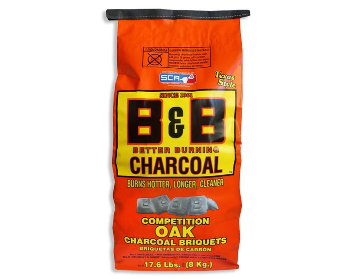 BB Natural Oak Charcoal Briquets， 17.6 lb. Bag - B00074-48