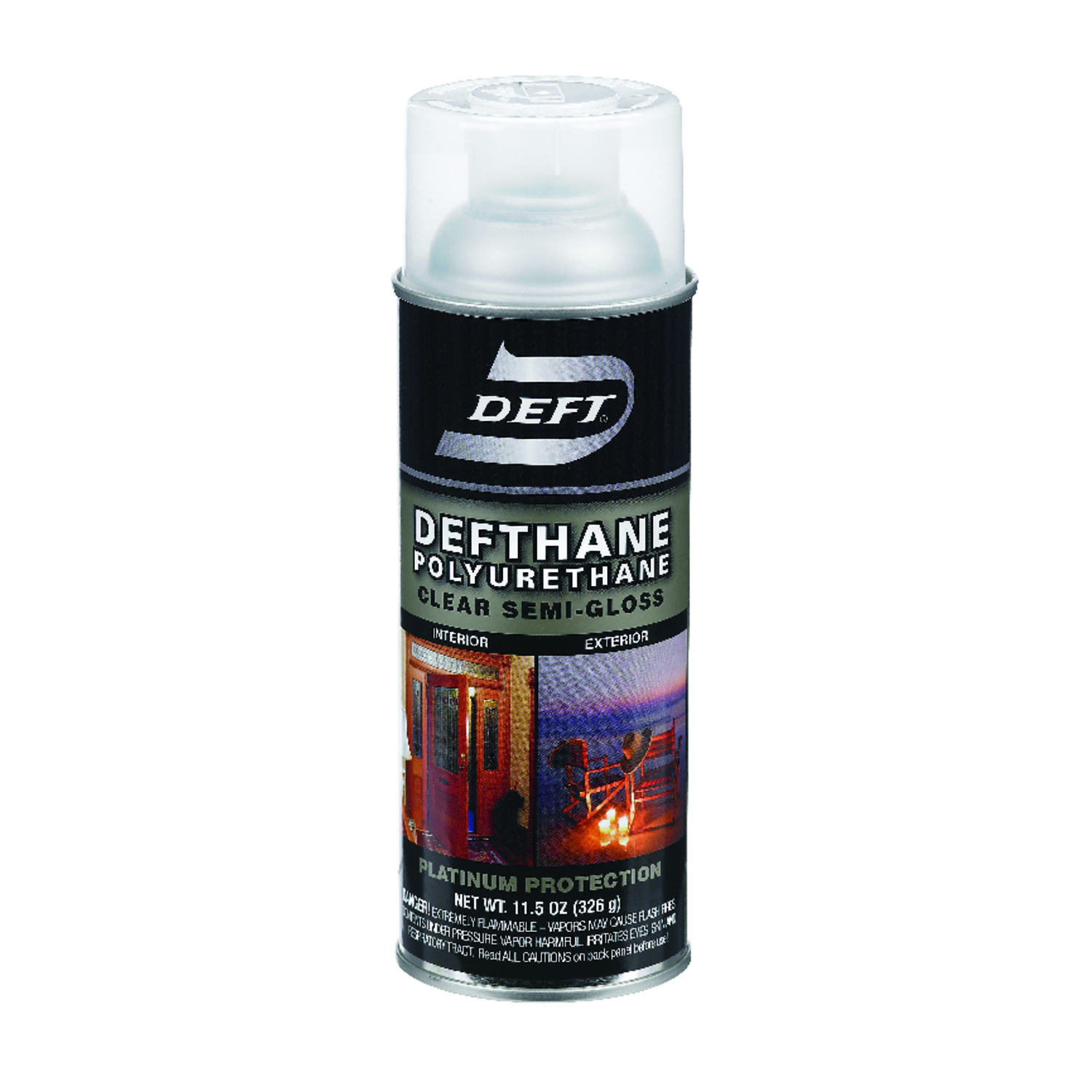 Deft Semi-Gloss Clear Oil-Based Polyurethane Spray 11.5 oz