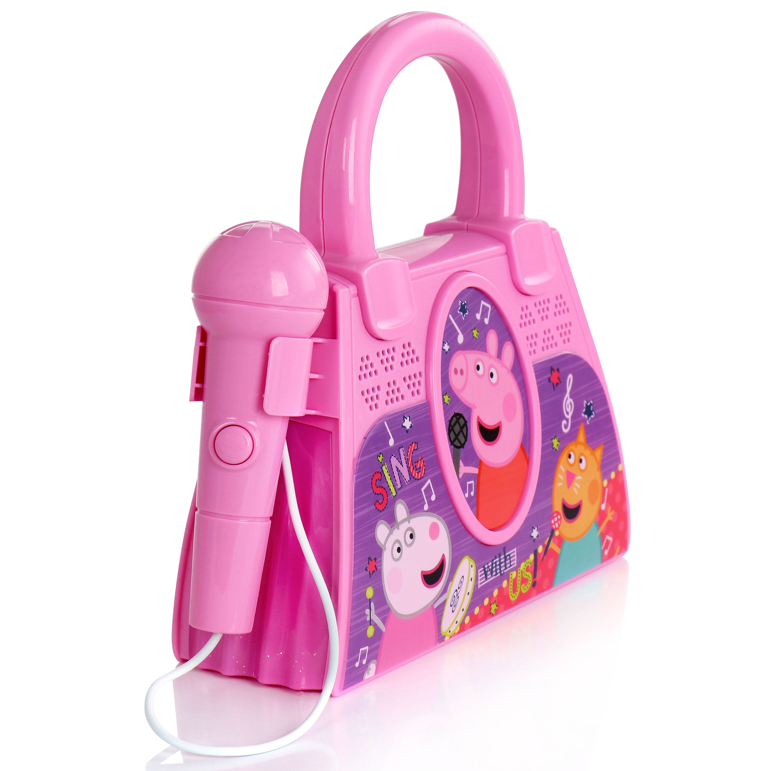 Peppa Pig Sing-A-Long Karaoke Machine with Microphone in Pink