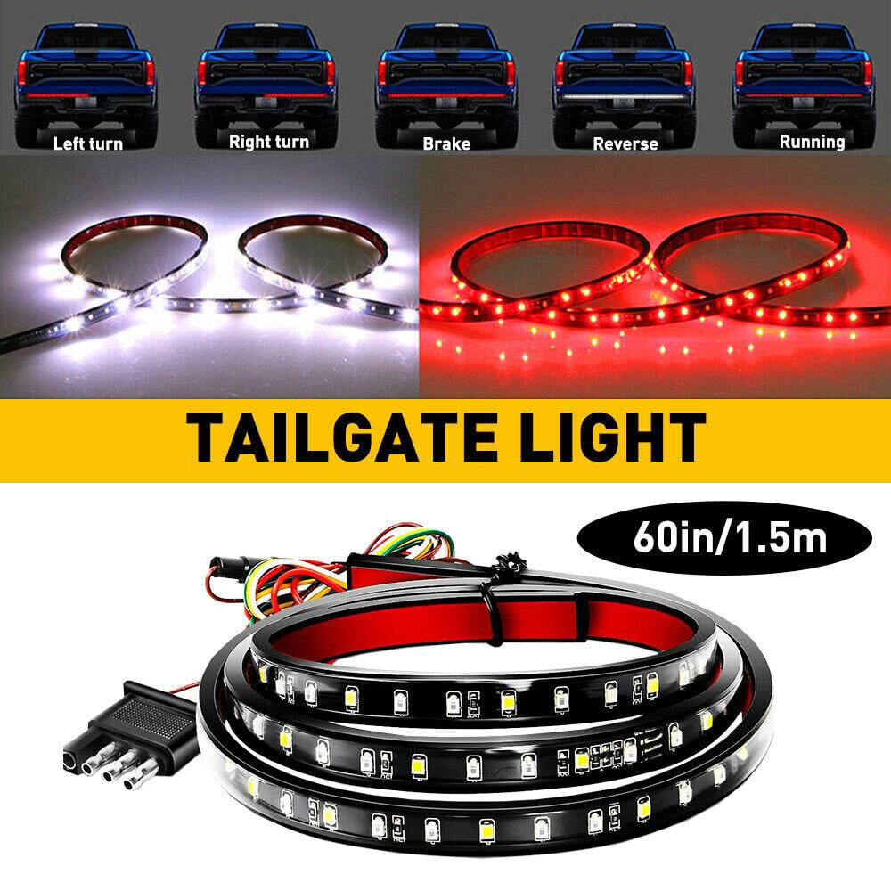 60 Inches Truck Tailgate Lights Strip Signal 90 LED Running Brake Stop Turn Light Bar for Truck， SUV， RV， Trailer