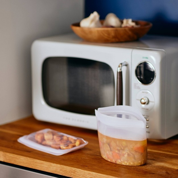 Stasher Reusable Food Storage Bowl 2 Cup Clear