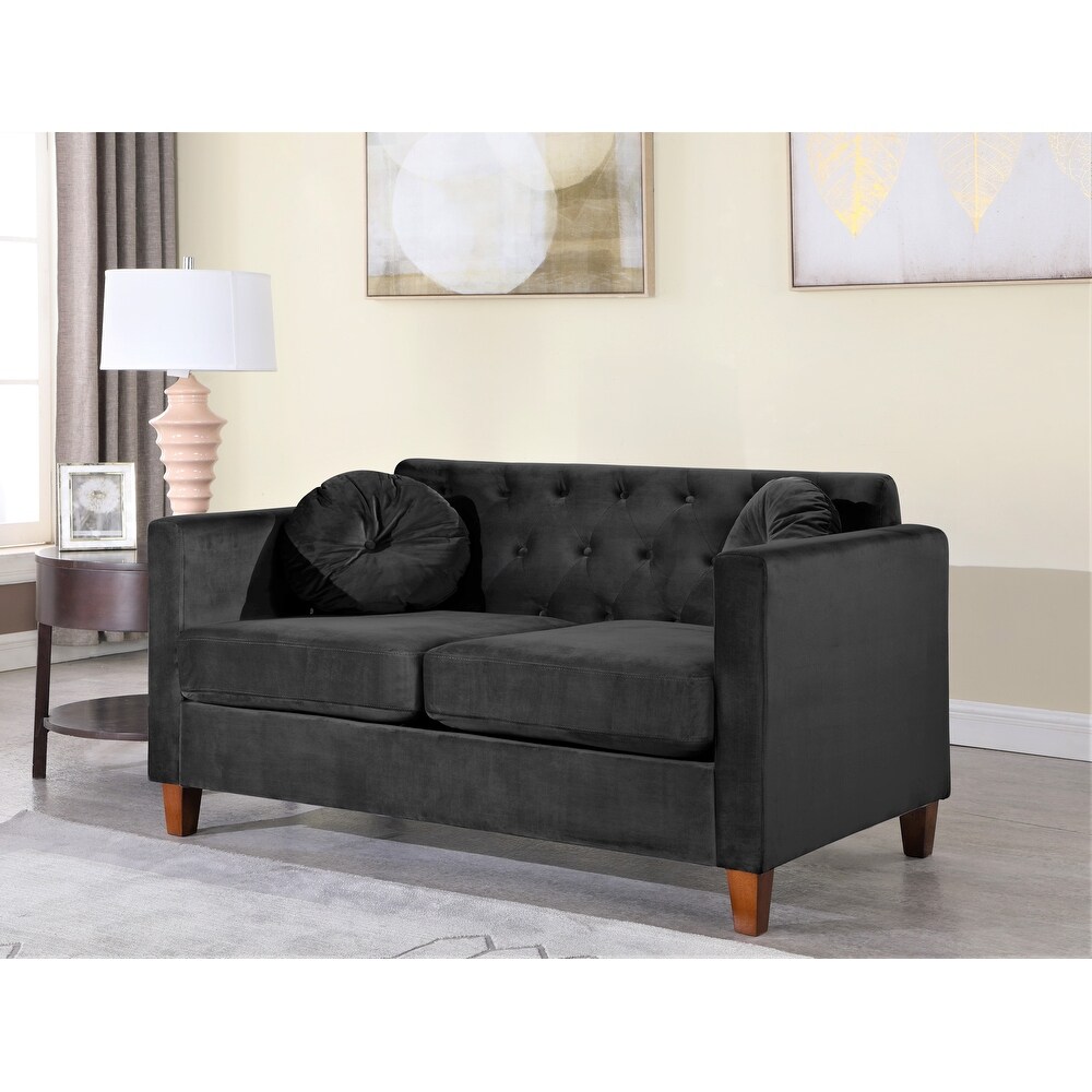 Lory velvet Kitts Classic Chesterfield Living room seat Loveseat and Sofa